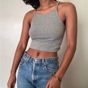 Brandy Melville - Ribbed Halter Tank Top